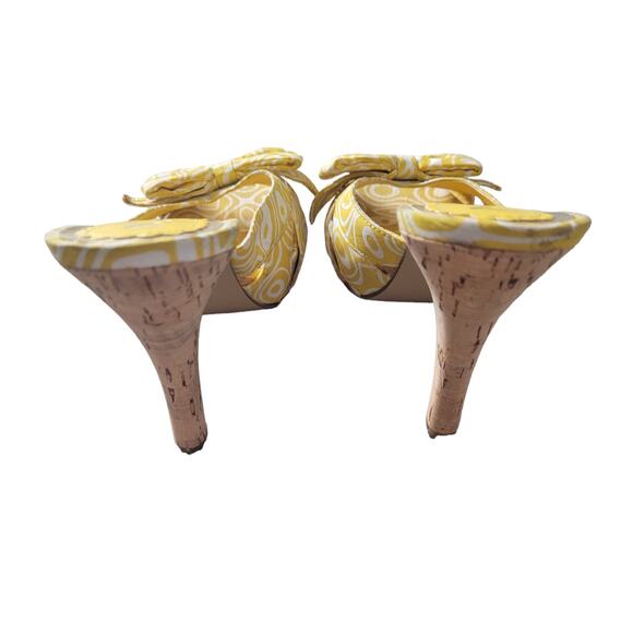 MIA Yellow slip-on heels, sz. 7 1/2 - Picture 4 of 7